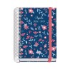 DOHE AGENDA ESCOLAR PRIME A6 ESPIRAL DP CARTÓN FORRADO MOD. LOVELY 2026-2027