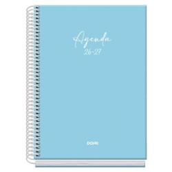 DOHE AGENDA ESCOLAR BASIC SERENITY A5 ESPIRAL DP CARTÓN FORRADO AZUL 2026-2027
