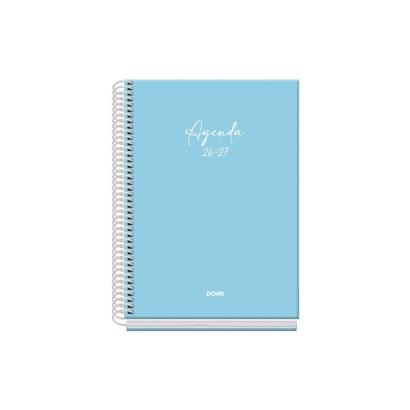 DOHE AGENDA ESCOLAR BASIC SERENITY A5 ESPIRAL DP CARTÓN FORRADO AZUL 2026-2027
