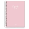 DOHE AGENDA ESCOLAR BASIC SERENITY A5 ESPIRAL DP CARTÓN FORRADO ROSA 2026-2027