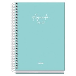 DOHE AGENDA ESCOLAR BASIC SERENITY A5 ESPIRAL DP CARTÓN FORRADO VERDE 2026-2027