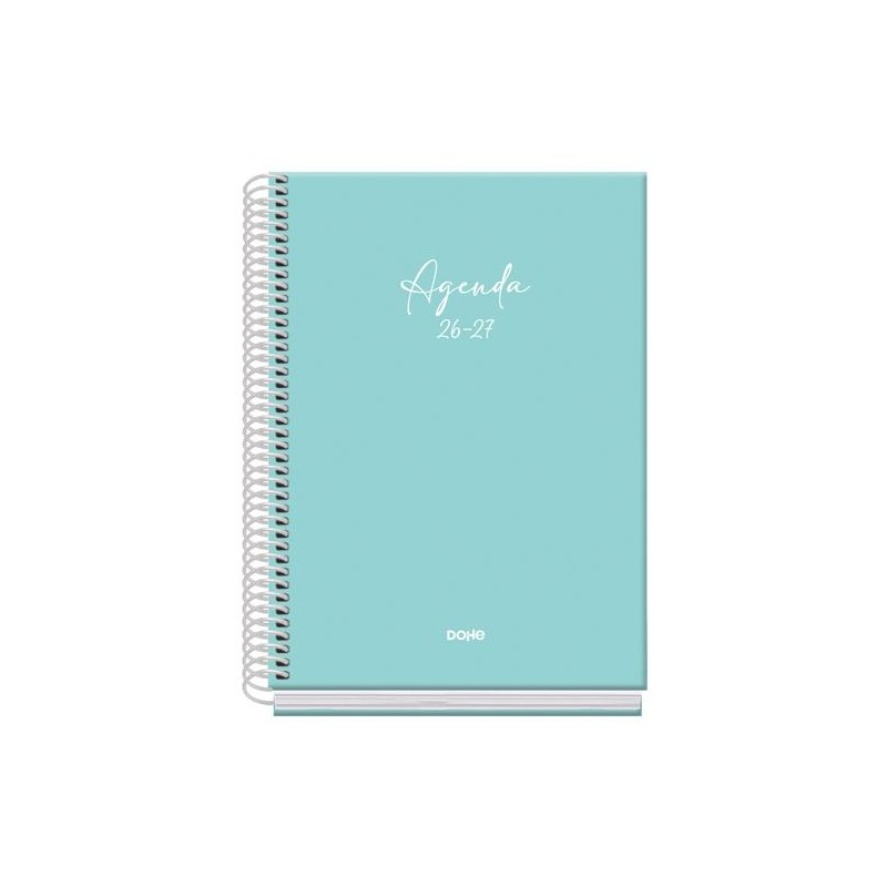 DOHE AGENDA ESCOLAR BASIC SERENITY A5 ESPIRAL DP CARTÓN FORRADO VERDE 2026-2027