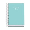 DOHE AGENDA ESCOLAR BASIC SERENITY A6 ESPIRAL DP CARTÓN FORRADO VERDE 2026-2027