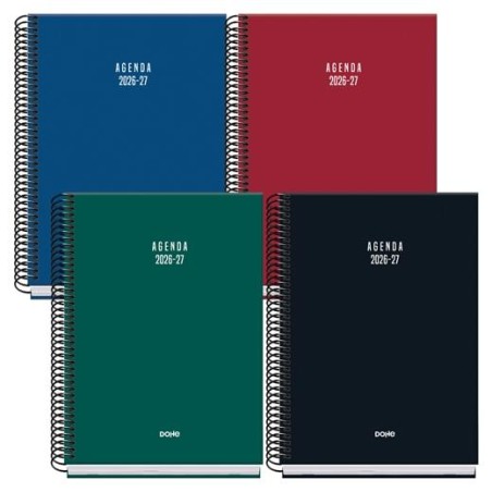 DOHE AGENDA ESCOLAR BASIC COLOUR VIBES A5 ESPIRAL DP CARTÓN FORRADO COLORES SURTIDOS 2026-2027