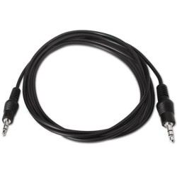 AISENS CABLE AUDIO ESTÉREO JACK 3.5/M - JACK 3.5/M NEGRO 1,5M