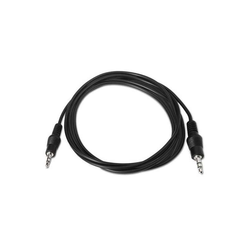 AISENS CABLE AUDIO ESTÉREO JACK 3.5/M - JACK 3.5/M NEGRO 1,5M