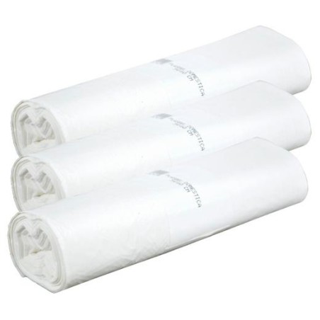 BOLSA DE BASURA DOMESTICA BELSACK G55 30L 54X60 BLANCA -ROLLO 20U-