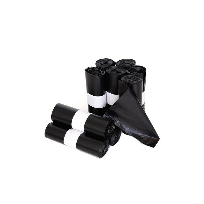 BOLSA DE BASURA DOMESTICA G50 30L 55X60 NEGRO -ROLLO 25U-