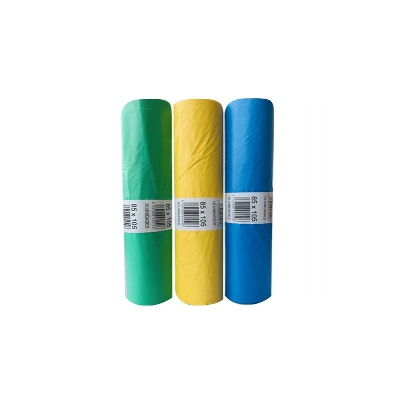 BOLSA DE BASURA COMUNIDAD ELIOT G90 120 L.85X105 VERDE -ROLLO 10U-