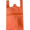 BOLSA DE ASA ANÓNIMA 42X53CM 50 MICRAS 70% RECICLADO NARANJA PAQUETE 1KG