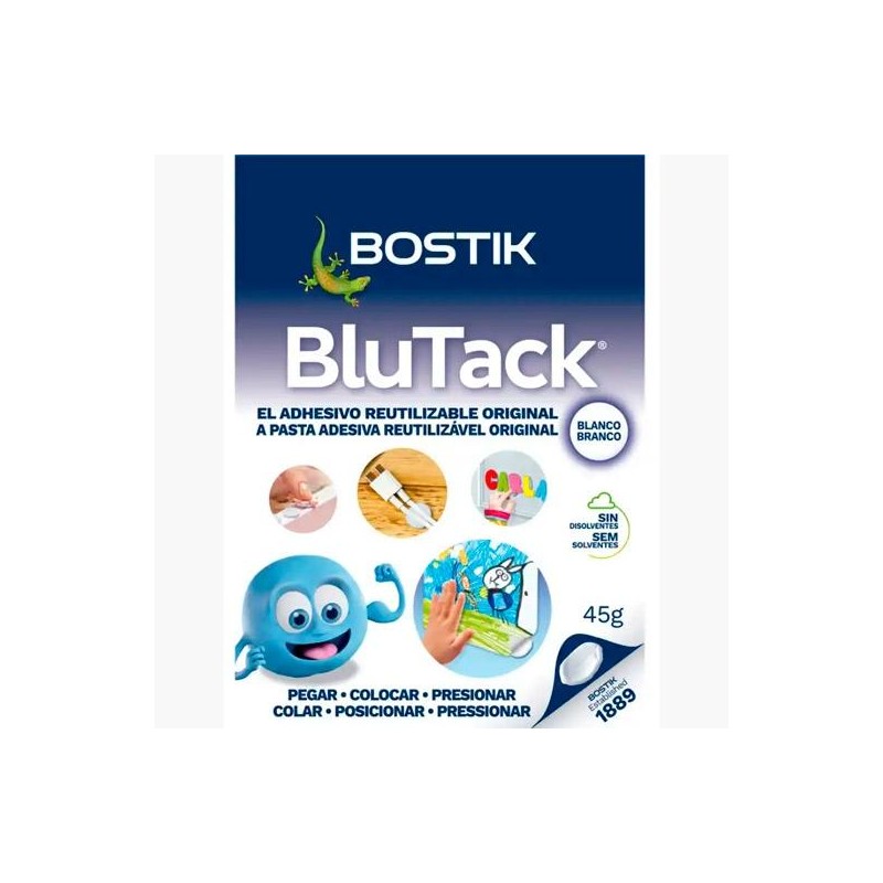 BOSTIK MASILLA ADHESIVA BLU TACK 45GR BLANCO