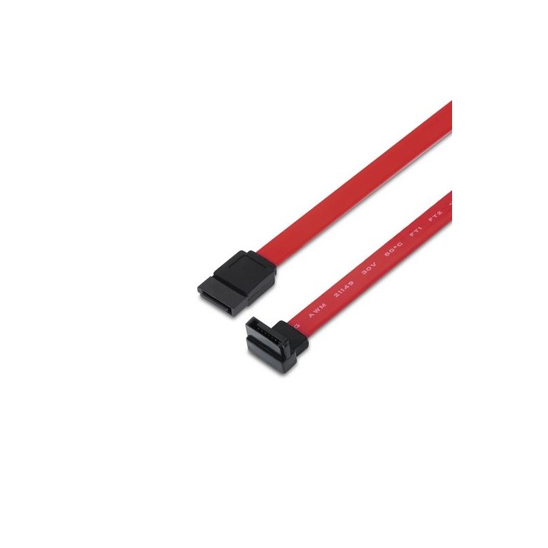 AISENS CABLE SATA III DATOS 6G DATOS ACODADO ROJO 0,5M
