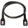 AISENS CABLE SATA III DATOS 6G CON ANCLAJES NEGRO 0,5M