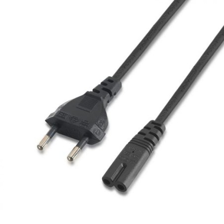 AISENS CABLE ALIMENTACIÓN FORMA 8 CEE7 16/M-C7/H NEGRO 1,5M