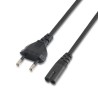 AISENS CABLE ALIMENTACIÓN FORMA 8 CEE7 16/M-C7/H NEGRO 1,5M