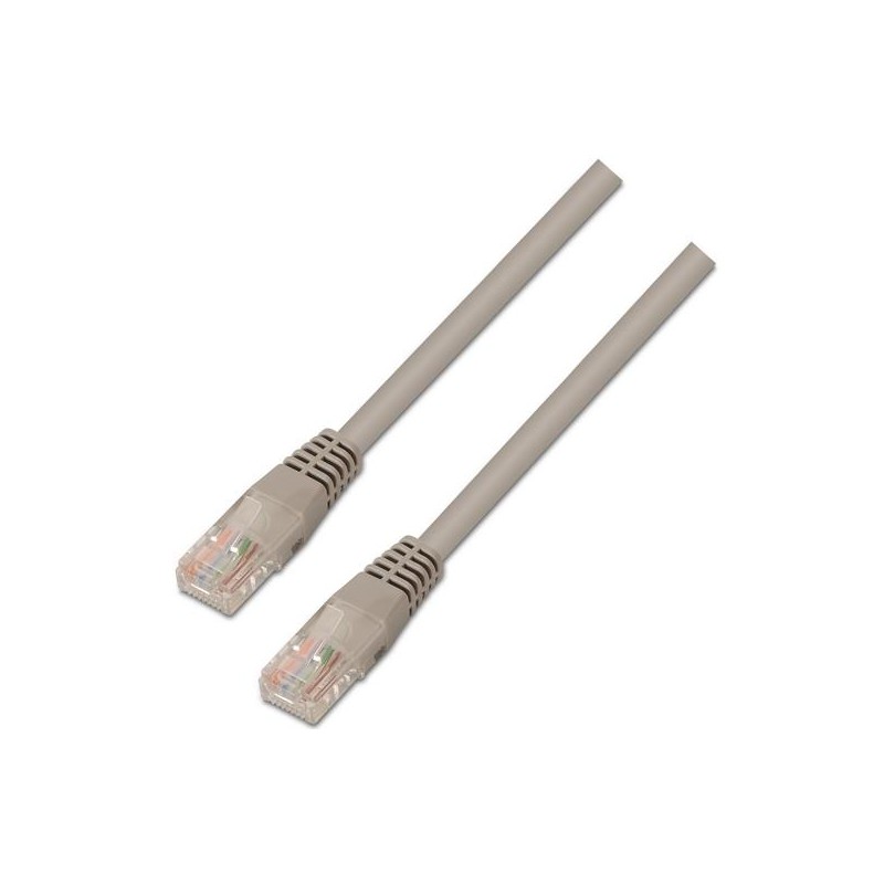AISENS CABLE DE RED LATIGUILLO RJ45 CAT.5E UTP AWG24 GRIS 3,0M