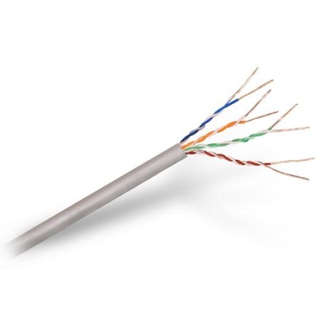 AISENS BOBINA DE CABLE DE RED RJ45 CAT.5E UTP RÍGIDO AWG24 PARA INSTALACIÓN GRIS 305M