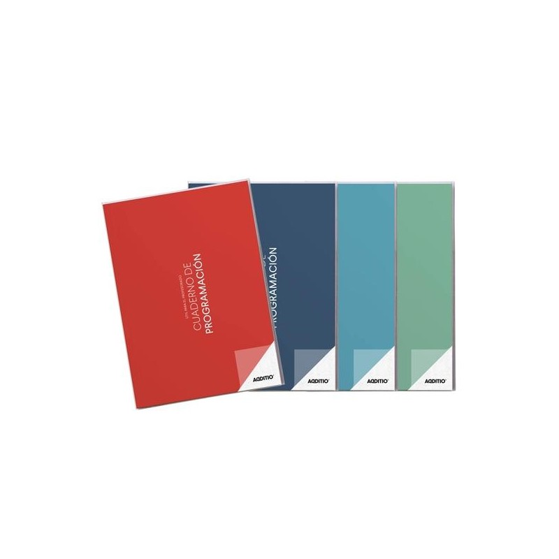 ADDITIO CUADERNO DE PROGRAMACIÓN A4 PARA EL PROFESORADO 96 PÁGINAS PVC C/SURTIDOS