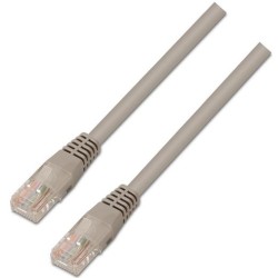 AISENS CABLE DE RED LATIGUILLO RJ45 CAT.6 UTP AWG24 GRIS 10M