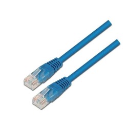 AISENS CABLE DE RED LATIGUILLO RJ45 CAT.6 UTP AWG24 AZUL 1,0 M