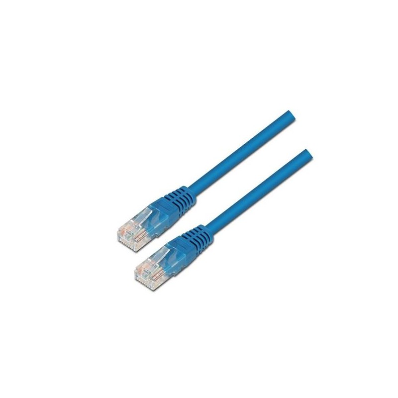 AISENS CABLE DE RED LATIGUILLO RJ45 CAT.6 UTP AWG24 AZUL 3,0 M