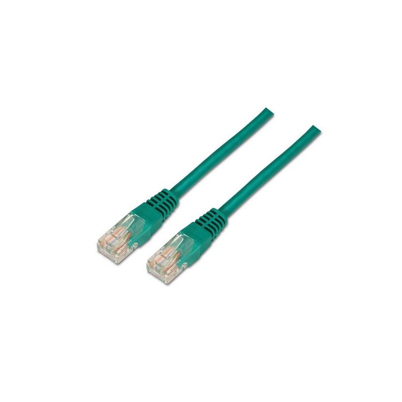 AISENS CABLE DE RED LATIGUILLO RJ45 CAT.6 UTP AWG24 VERDE 0,5M