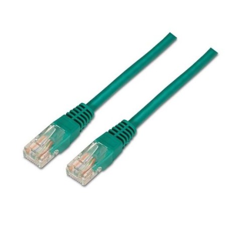AISENS CABLE DE RED LATIGUILLO RJ45 CAT.6 UTP AWG24 VERDE 1,0M
