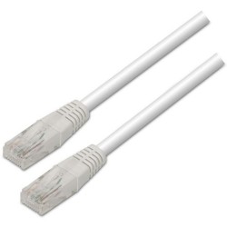 AISENS CABLE DE RED LATIGUILLO RJ45 CAT.6 UTP AWG24 BLANCO 1,0M
