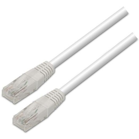 AISENS CABLE DE RED LATIGUILLO RJ45 CAT.6 UTP AWG24 BLANCO 1,0M