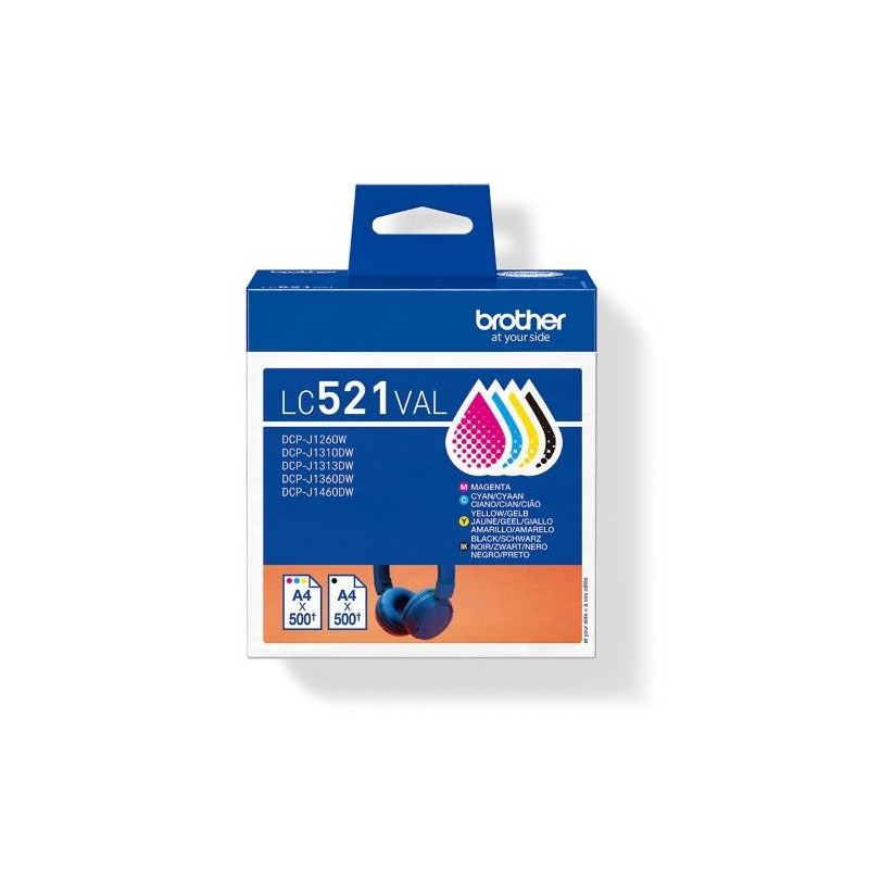 BROTHER TINTA BK/C/M/Y DCP-J1260W/J1310DW/J1360DW - PACK 4 COLORES