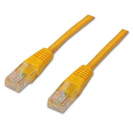 AISENS CABLE DE RED LATIGUILLO RJ45 CAT.6 UTP AWG24 AMARILLO 0,5 M