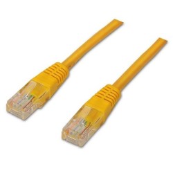 AISENS CABLE DE RED LATIGUILLO RJ45 CAT.6 UTP AWG24 AMARILLO 1,0 M