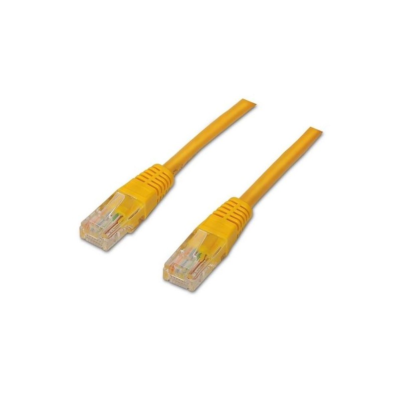 AISENS CABLE DE RED LATIGUILLO RJ45 CAT.6 UTP AWG24 AMARILLO 1,0 M