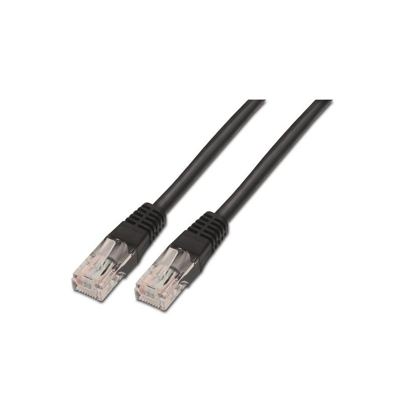 AISENS CABLE DE RED LATIGUILLO RJ45 CAT.6 UTP AWG24 NEGRO 3,0 M