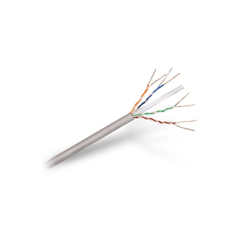 AISENS BOBINA DE CABLE DE RED RJ45 CAT.6 UTP RÍGIDO AWG24 PARA INSTALACIÓN GRIS 305M