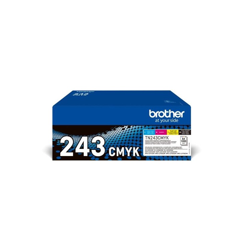 BROTHER TONER BK/C/M/Y HL-L3210CW/L3230CDW/L3270CDW - DCP-L3510CDW/L3550CDW - MFC-L3710CW/L3750CDW/L3770CDW - PACK 4 COLORES