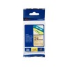 BROTHER CINTA ROTULADORA LAMINADA PREMIUM TEXTO NEGRO SOBRE FONDO DORADO - 24MMX8M