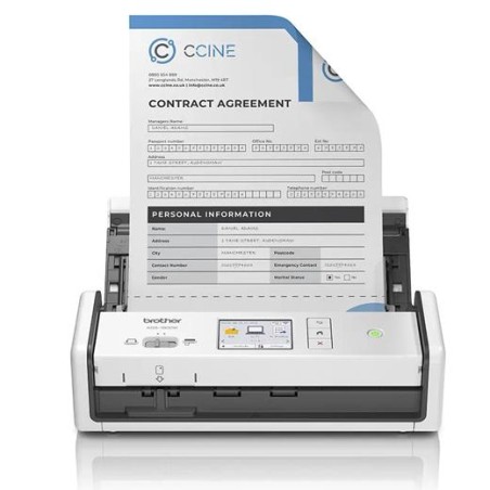 BROTHER ESCANER SOBREMESA DOBLE CARA TARJETA RED Y WIFI ADS1800W