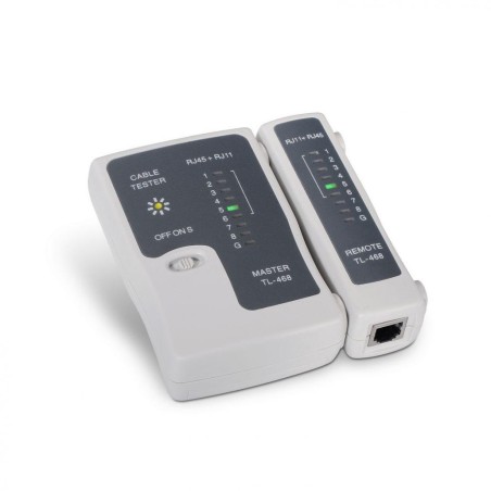 AISENS TESTEADOR PARA CABLE R11/RJ12/R45 BLANCO