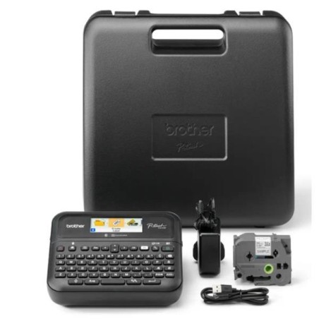 BROTHER ETIQUETADORA ROTULADORA ELECTRÓNICA PT-D610BVP, DE MANO, TECLADO QWERTY, CONECTIVIDAD USB
