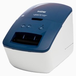 BROTHER ETIQUETADORA - ROTULADORA ELECTRÓNICA QL-600B AZUL Y BLANCA