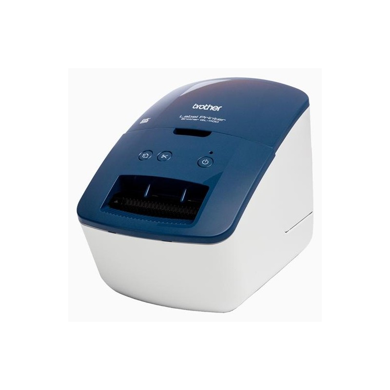 BROTHER ETIQUETADORA - ROTULADORA ELECTRÓNICA QL-600B AZUL Y BLANCA