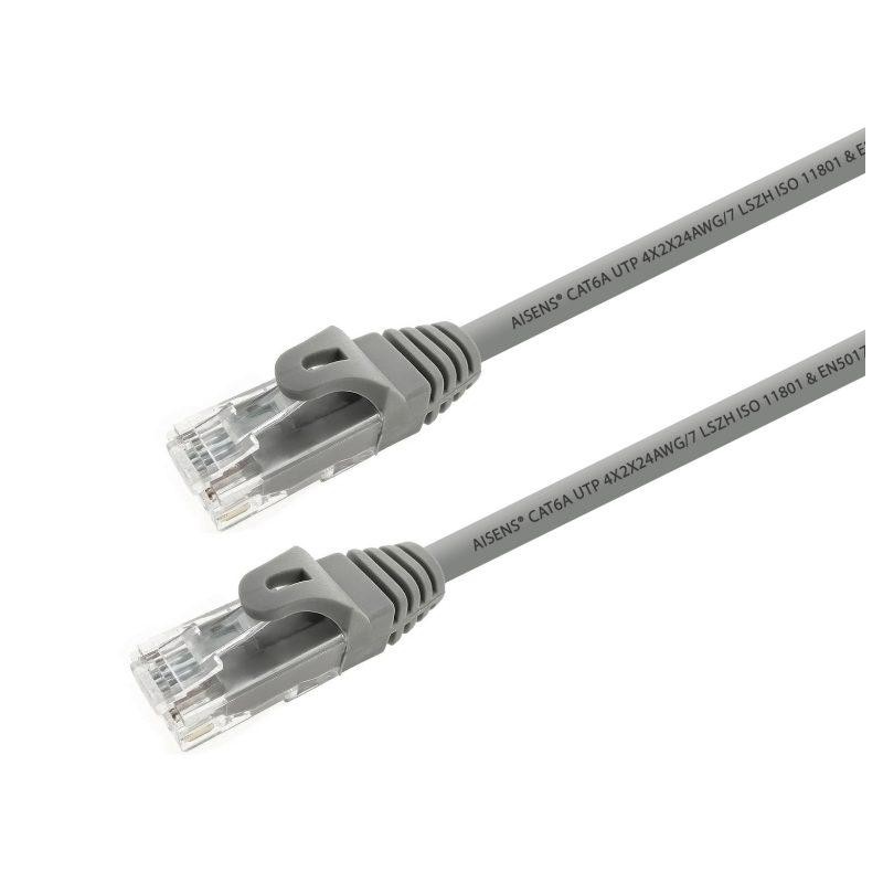 AISENS CABLE DE RED LATIGUILLO RJ45 LSZH CAT.6A 5600 MHZ UTP AWG24 GRIS 3,0M