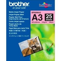 BROTHER PAPEL FOTOGRÁFICO A3 145GR INKJET PAQUETE 25H BLANCO MATE