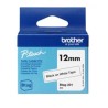 BROTHER CINTA DOMÉSTICA BTAG NEGRO SOBRE BLANCO - PTN10, PTN20, PTN25BT - 12MMX4M