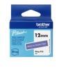 BROTHER CINTA DOMÉSTICA BTAG BLANCO SOBRE MORADO - PTN10, PTN20, PTN25BT - 12MMX4M