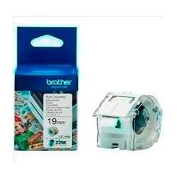 BROTHER ROLLO DE CINTA ADHESIVA ZERO INK PARA ETIQUETADORA VC500W 19MMX5M