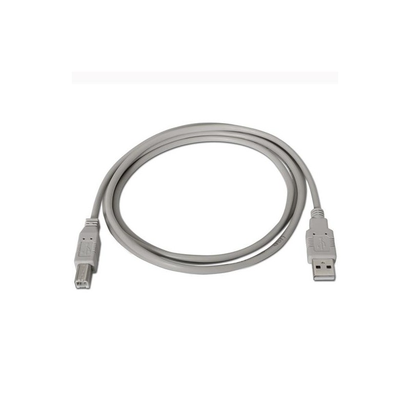 AISENS CABLE USB 2.0 IMPRESORA TIPO A/M - B/M BEIGE 3,0M