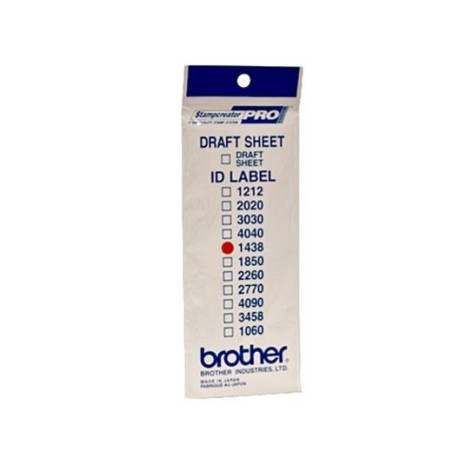 BROTHER ETIQUETA DE IDENTIFICACIÓN DE 14X38 MM - PACK DE 12 UNIDADES