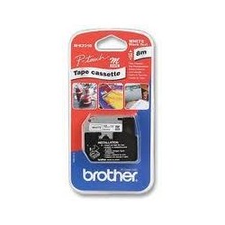 BROTHER CINTA NO LAMINADA TEXTO NEGRO SOBRE BLANCO - 12MMX8M